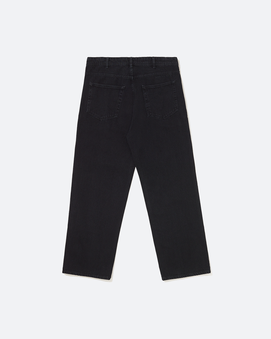 Black Straight-Leg Jeans