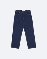 Raw Straight-Leg Jeans