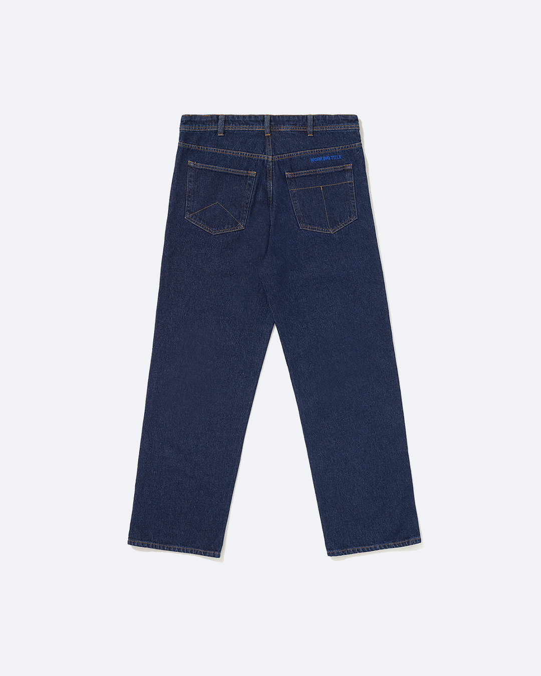 Raw Straight-Leg Denim Pants