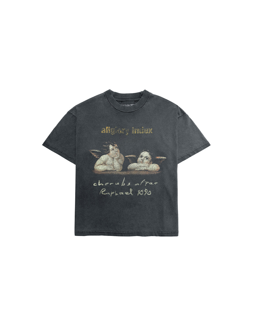 Black Faded 'Cherubs' Tee