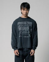 Black Faded 'Drain The Disorder' LS Tee