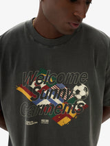 Black Faded 'Nations' Boxy Tee