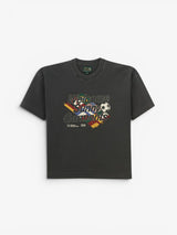 Black Faded 'Nations' Boxy Tee