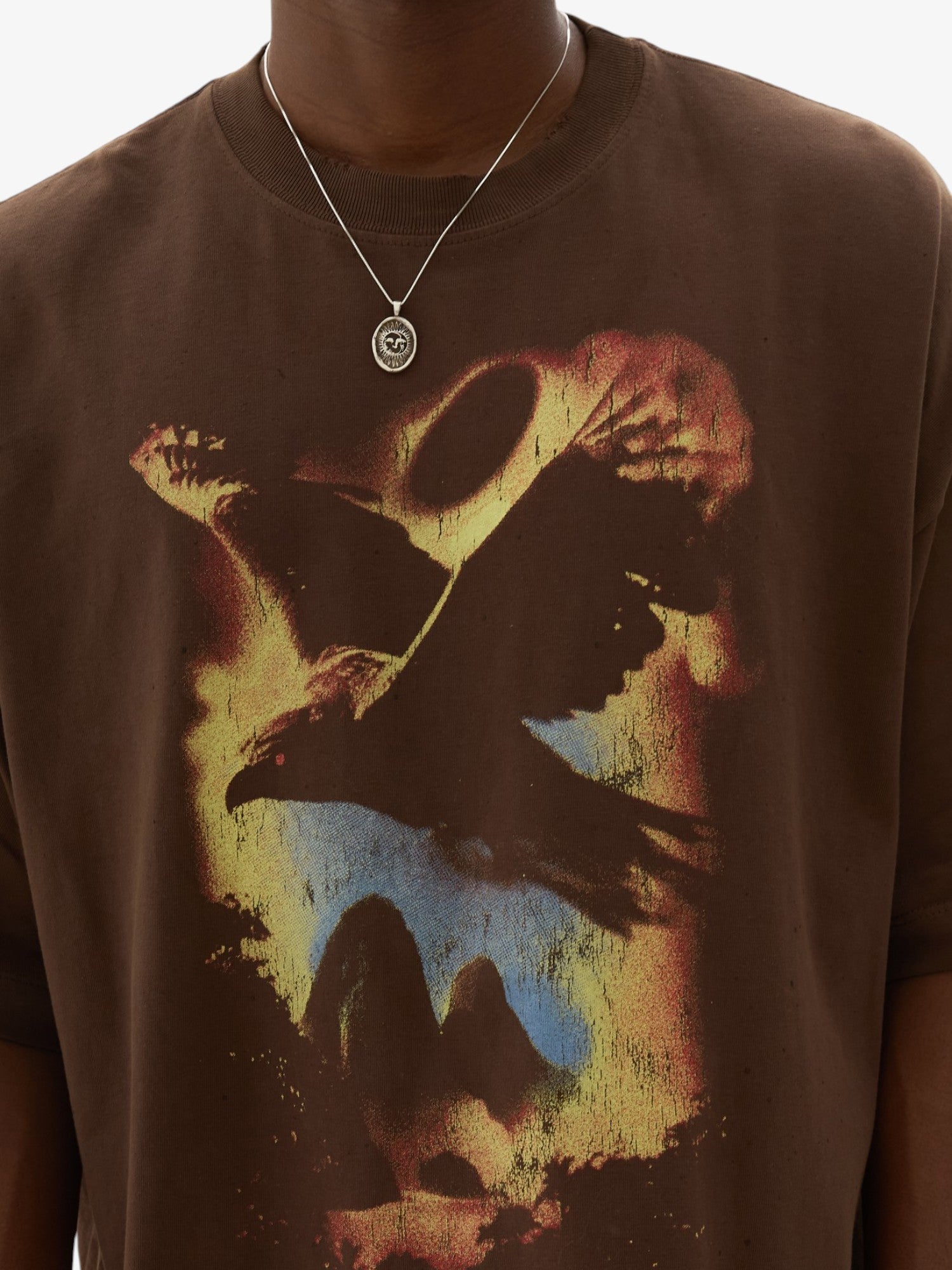 Brown 'Raven' Boxy Tee X WELCOME