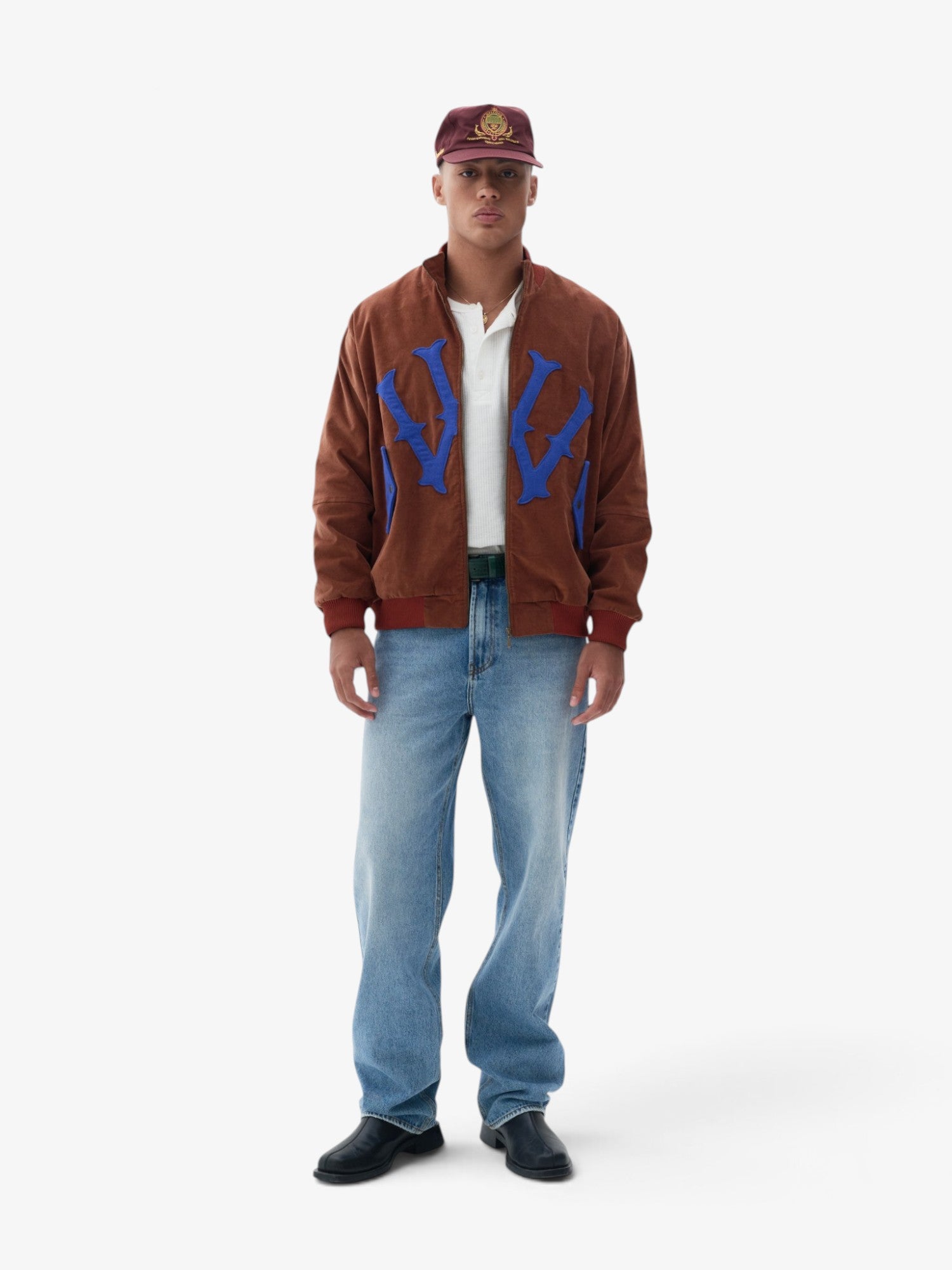 Brown 'W' Bomber Jacket