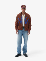 Brown 'W' Bomber Jacket