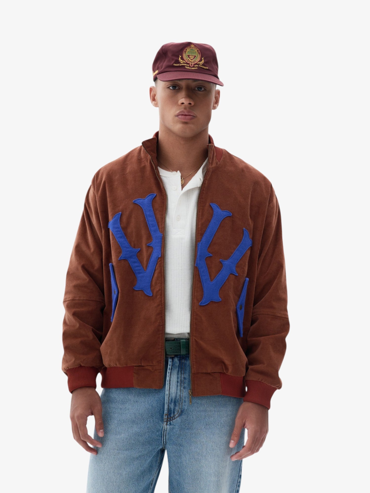 Brown 'W' Bomber Jacket