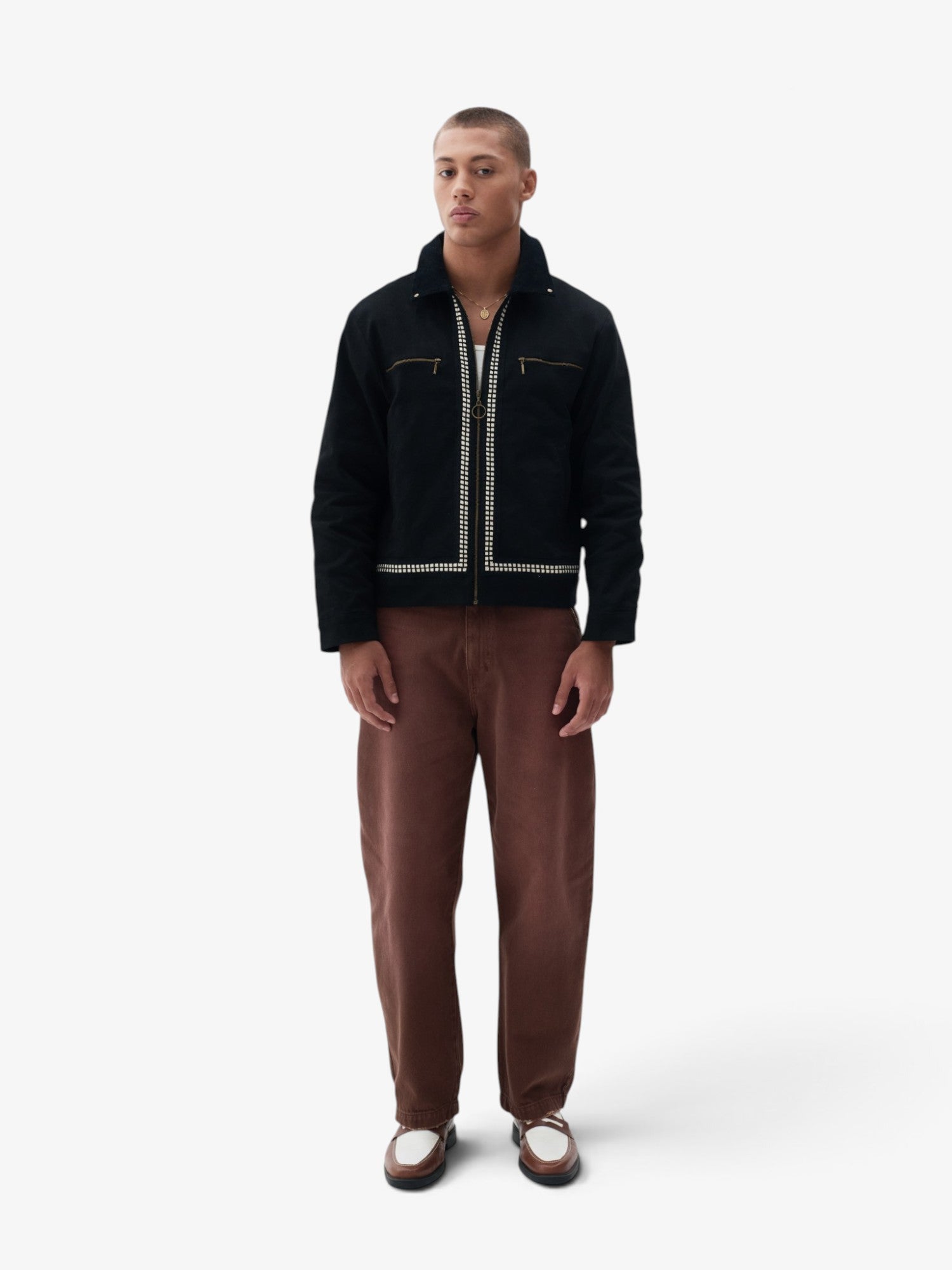 Black 'Strokes' Jacket