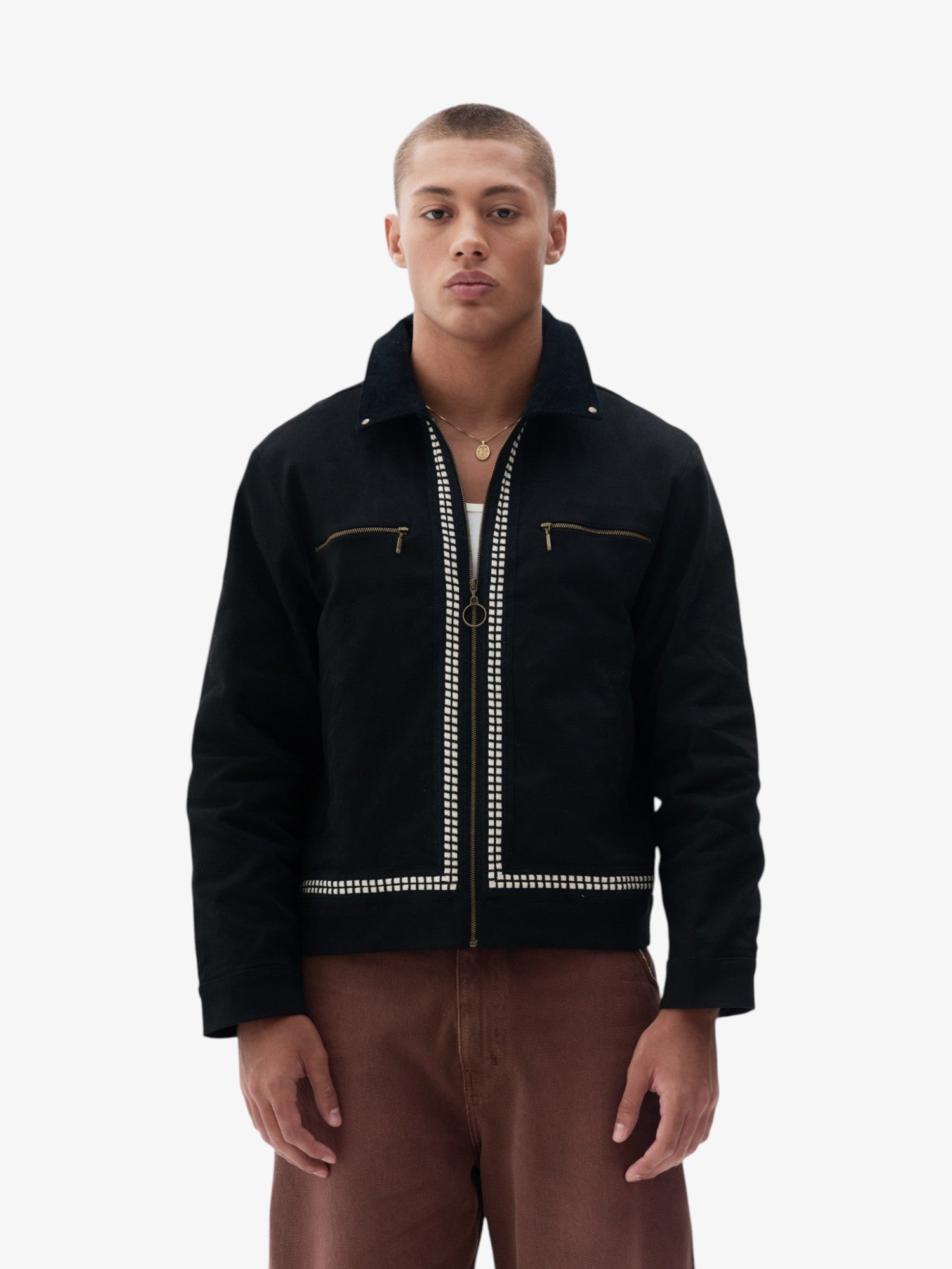 Black 'Strokes' Jacket