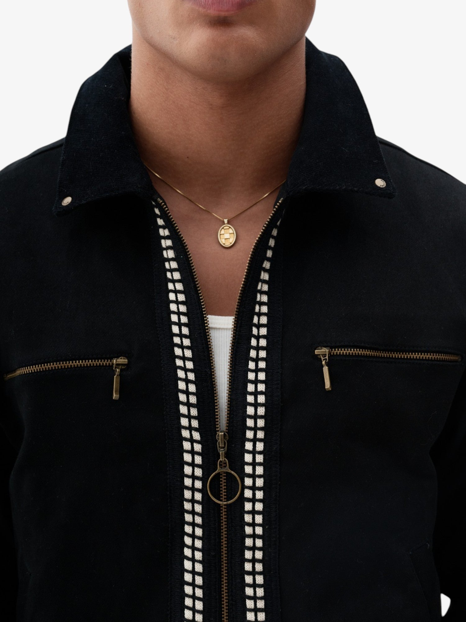 Black 'Strokes' Jacket