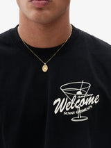Black 'Martini' Boxy Tee