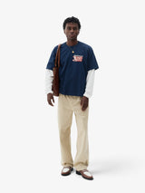 Navy 'Parts & Service' Boxy Tee