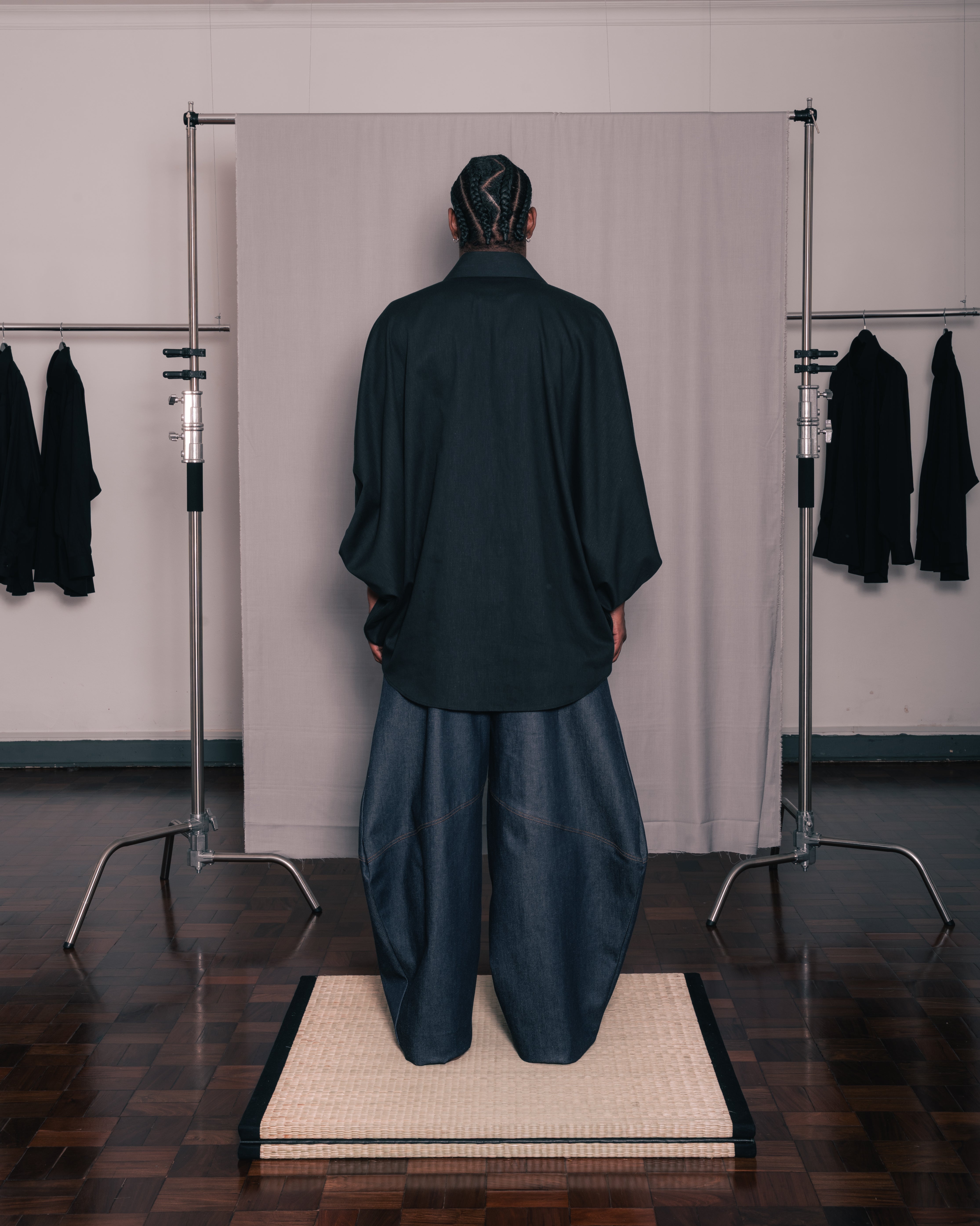 Black 'Kimono' Shirt