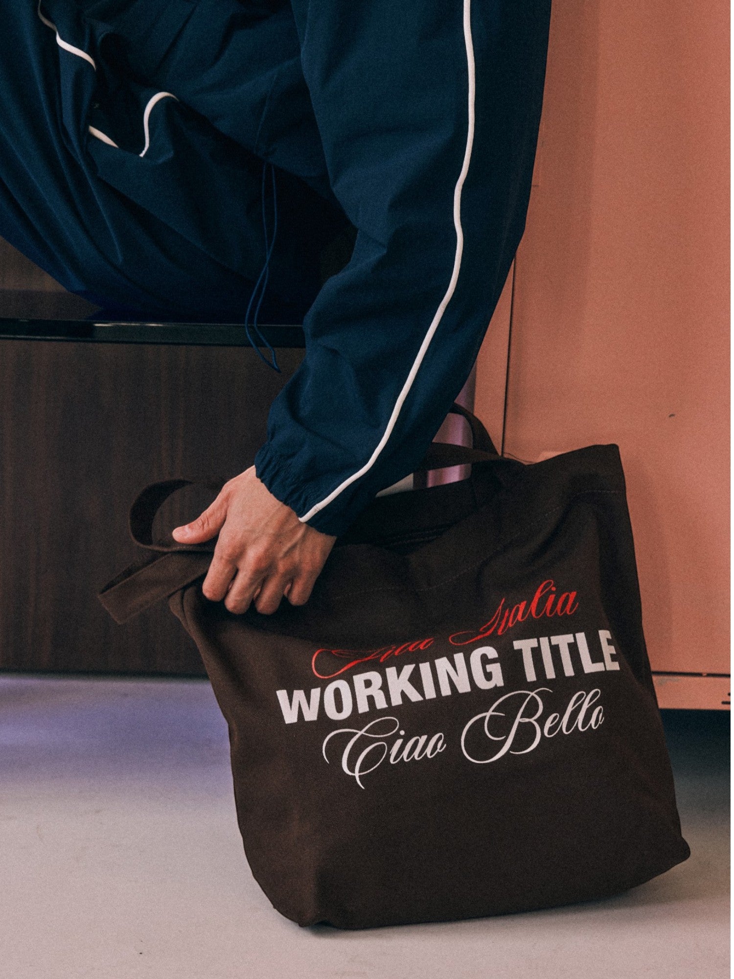 Brown 'Ciao Bello' Bag X FILA