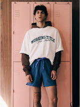 Navy Shorts X FILA