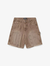 Washed Beige 'Carpenter' Shorts