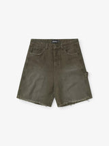 Washed Green 'Carpenter' Shorts