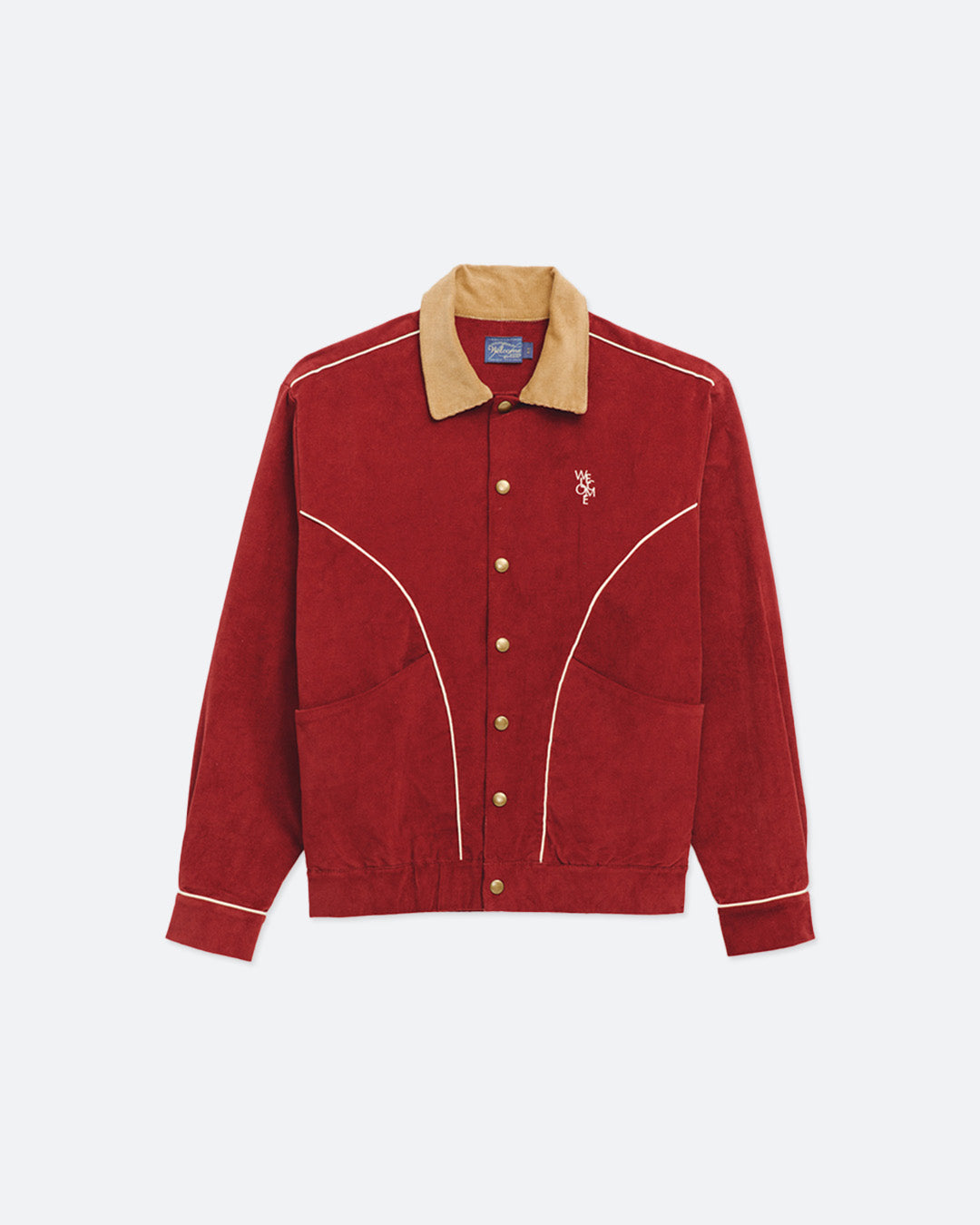 Red Corduroy Western Jacket