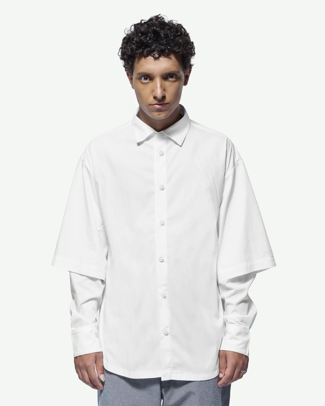 White Double Longsleeve Shirt