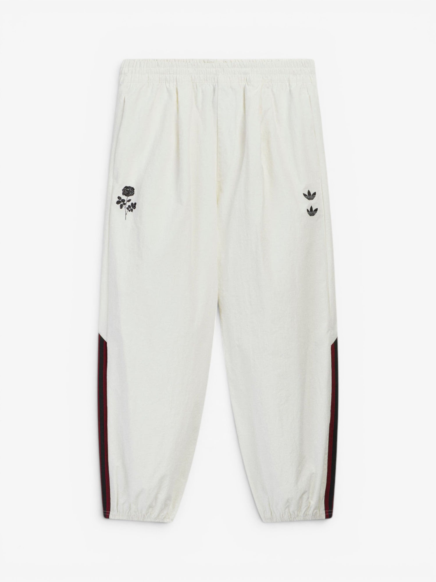 White Woven Track Pants X WILLY CHAVARRIA