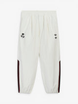White Woven Track Pants X WILLY CHAVARRIA