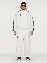 White Woven Track Pants X WILLY CHAVARRIA