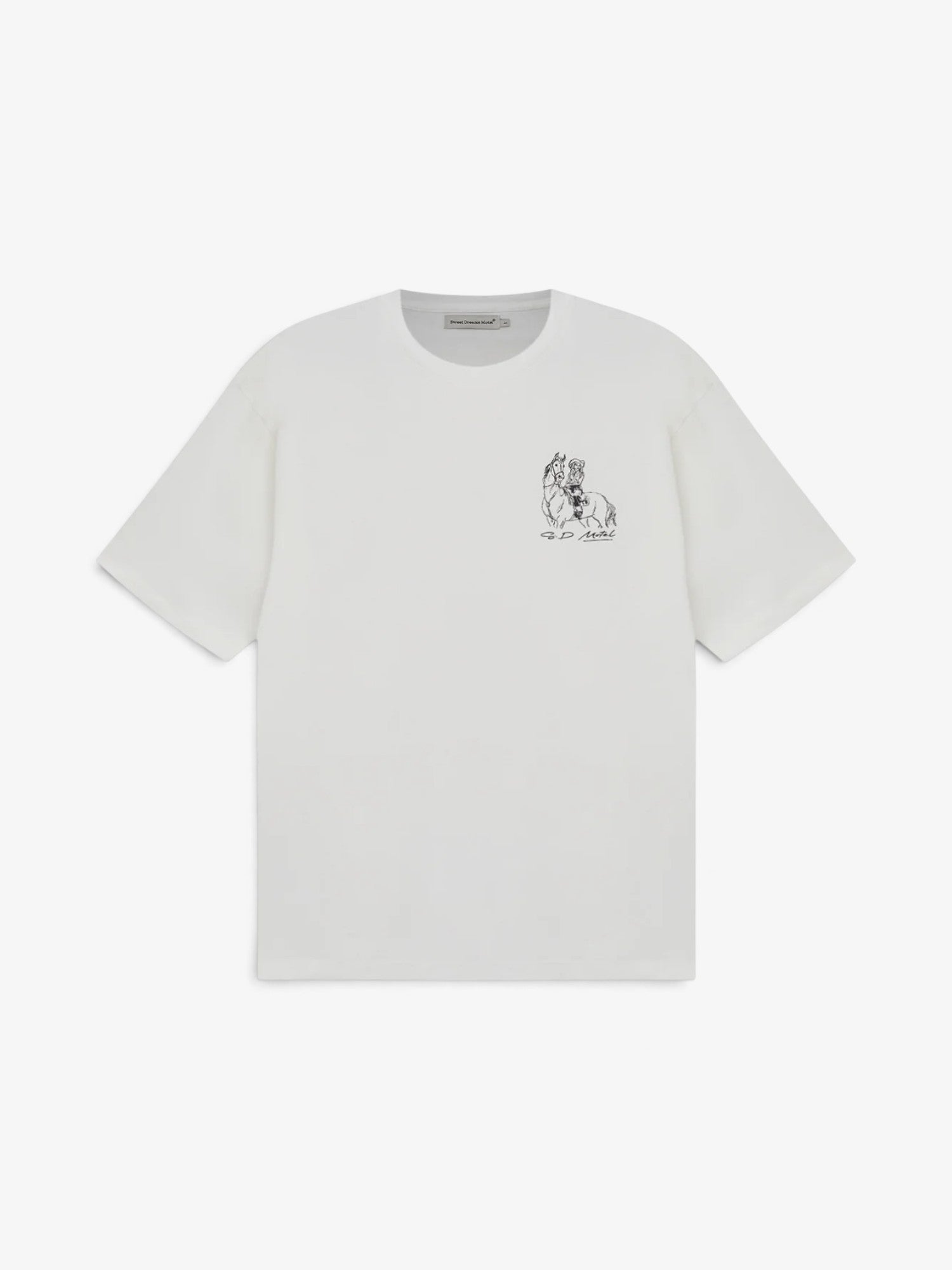White 'Amazona' Oversized Tee