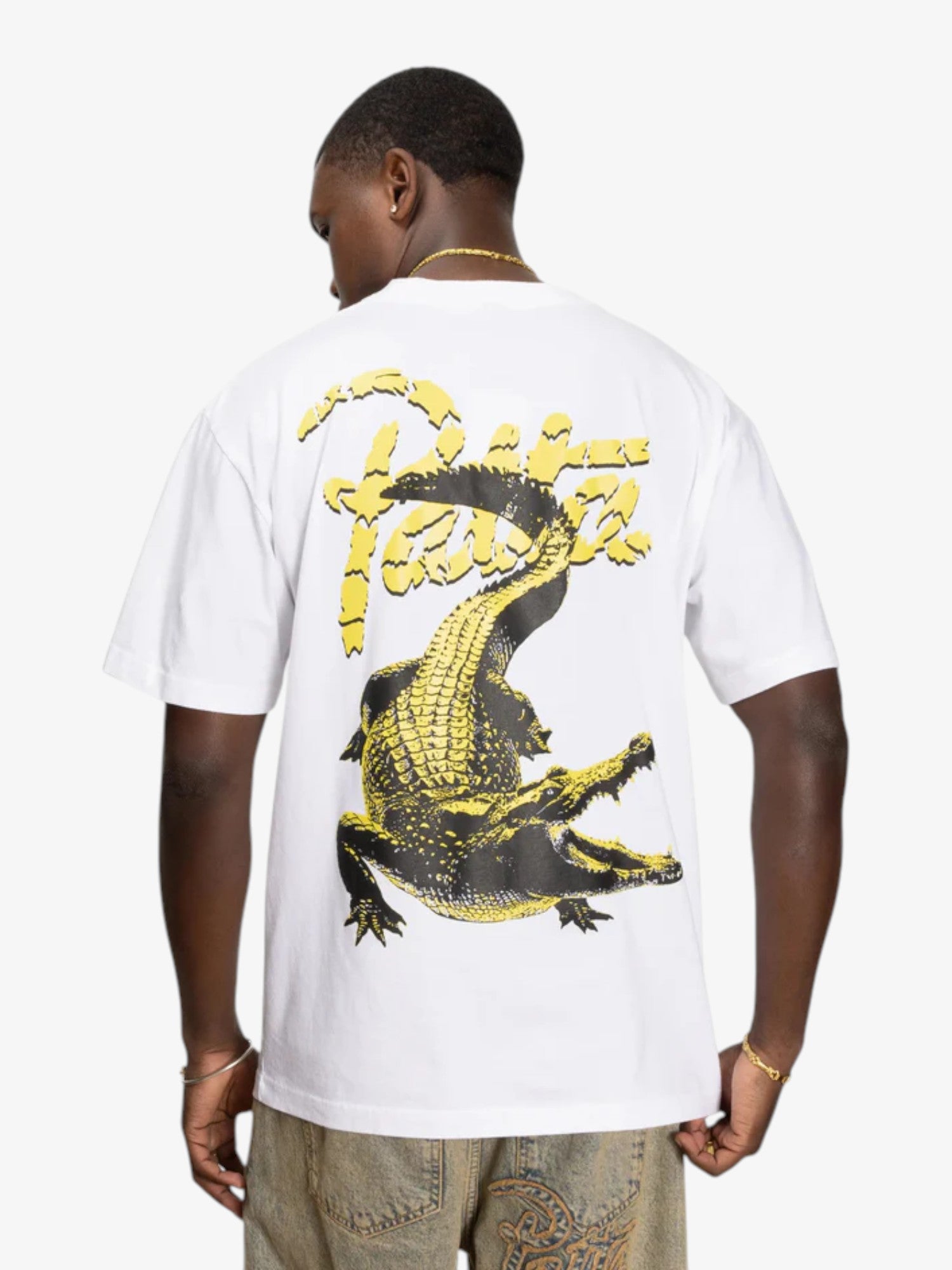 White 'Croco' Tee
