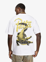 White 'Croco' Tee