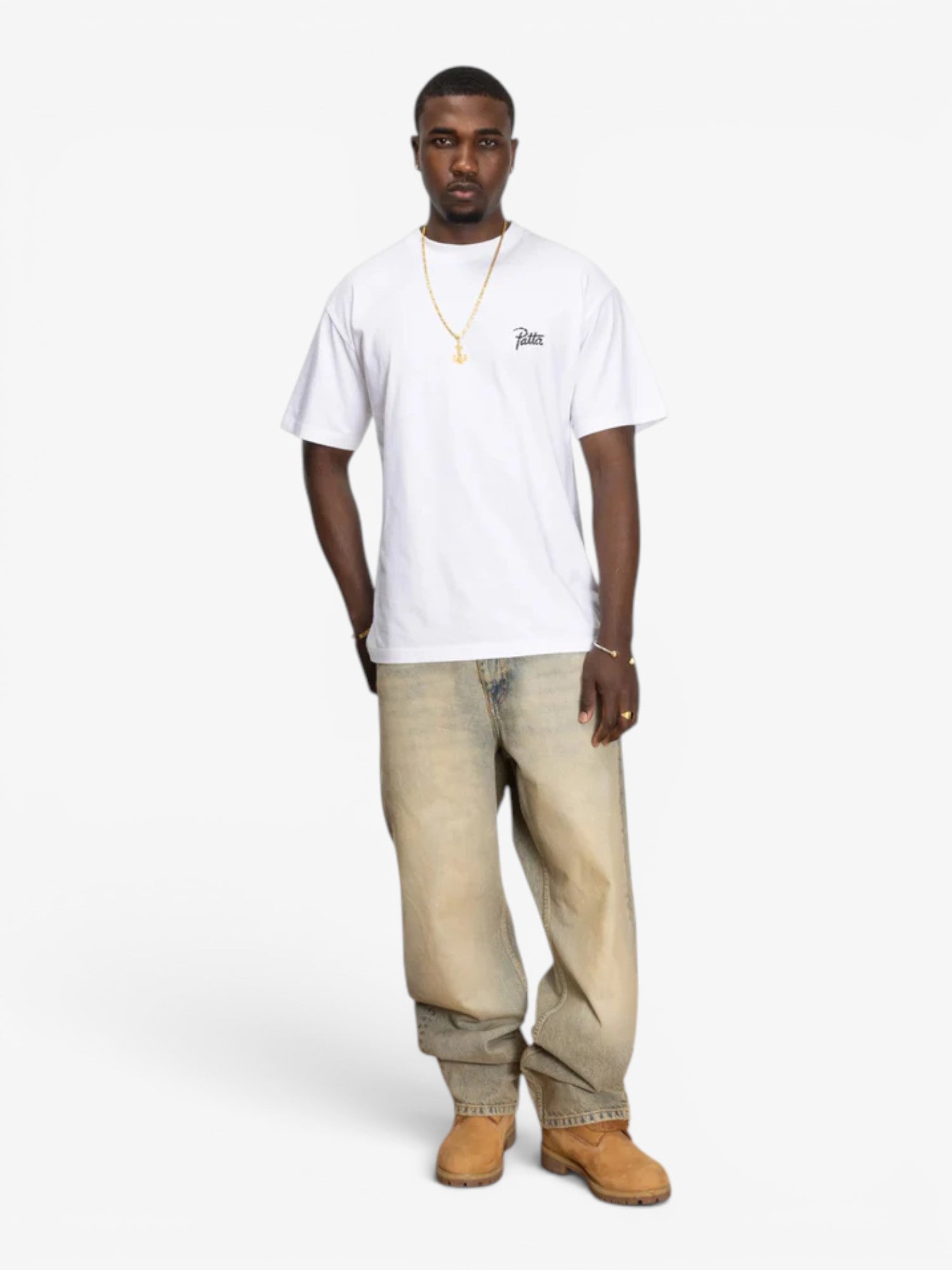 White 'Croco' Tee