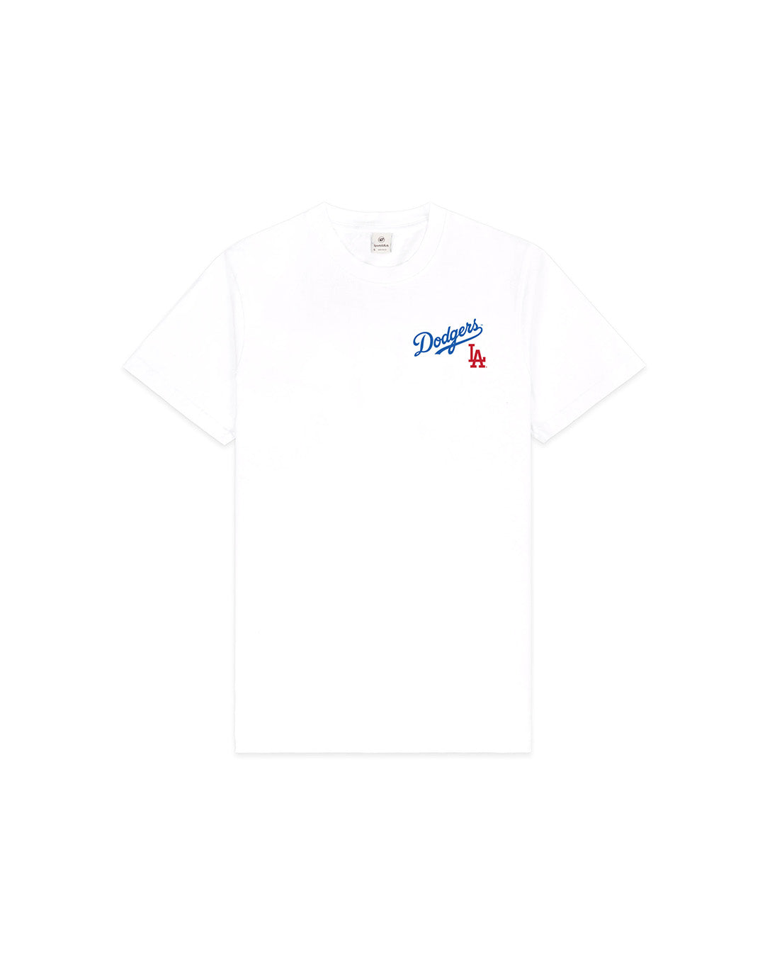 White 'Dodgers Serif' Tee