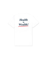 White 'Health is Wealth' Tee