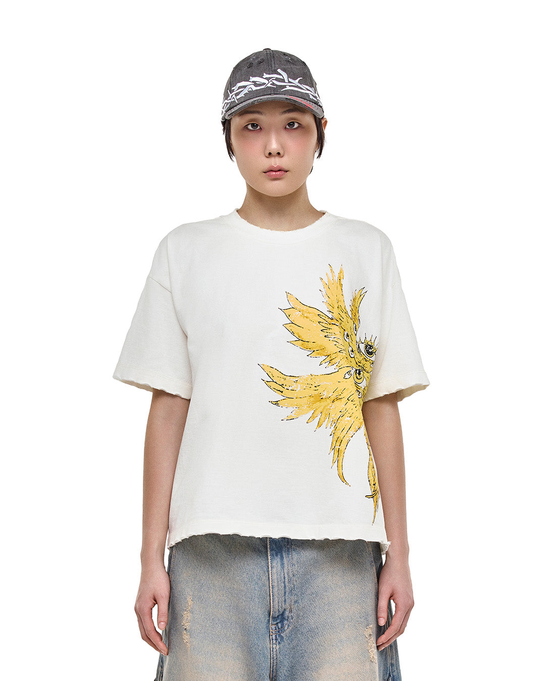 White 'Herald' Boxy Tee