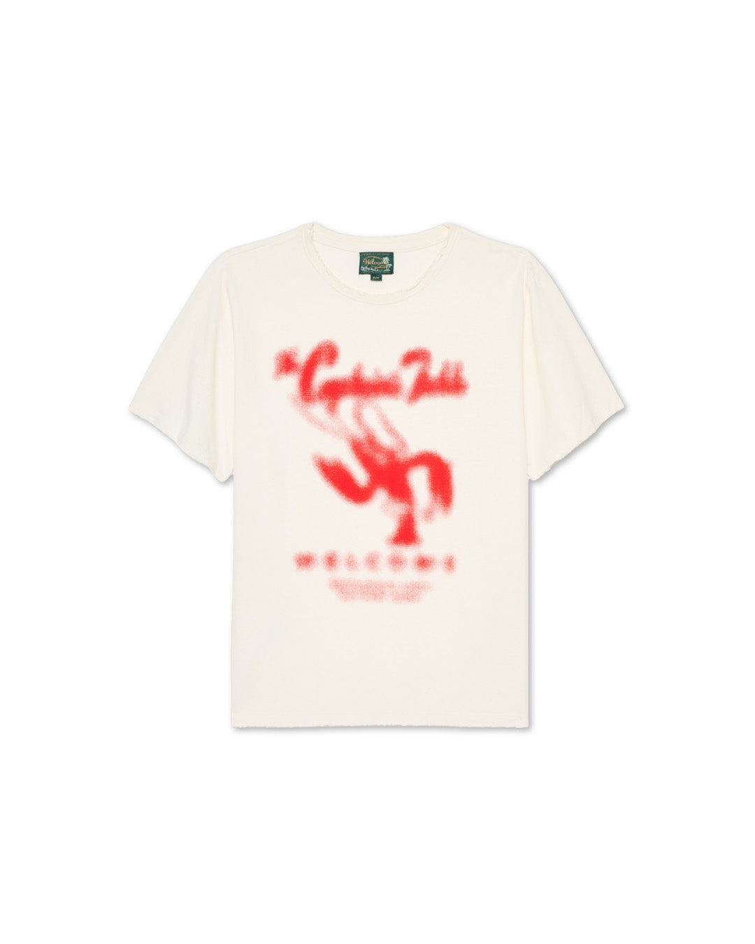 White 'Lobster' Slim Fit Tee