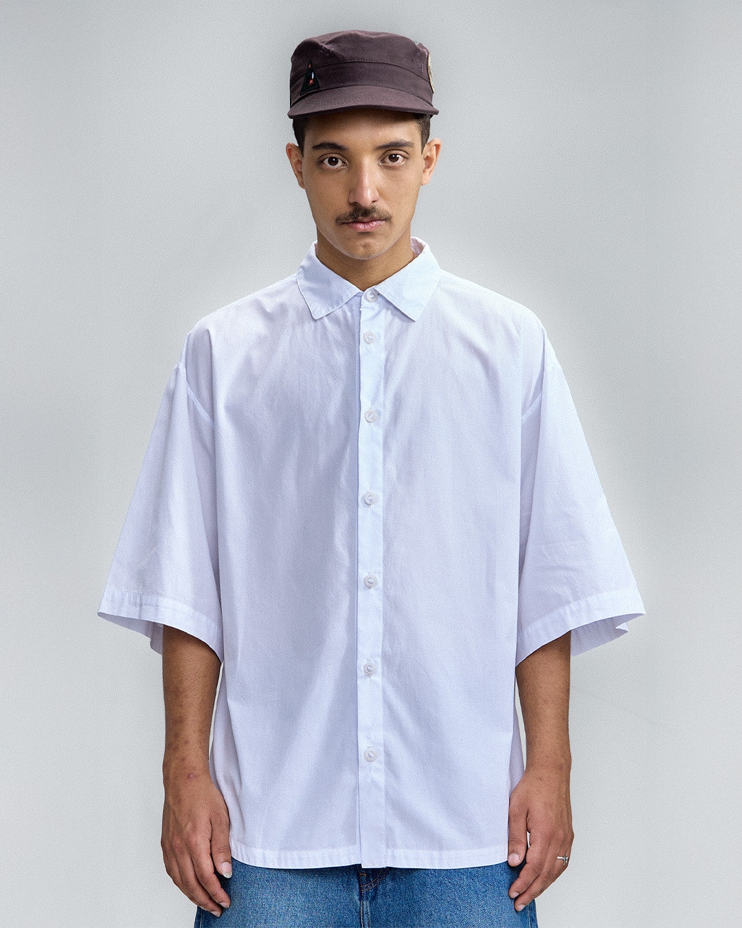 White 'Meret' Short Sleeve Shirt