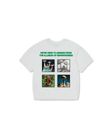 White 'Mushrooms' Regular Boxy Tee