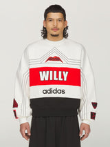 White 'NY' Crewneck X WILLY CHAVARRIA