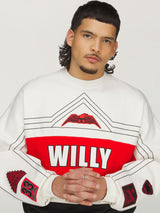 White 'NY' Crewneck X WILLY CHAVARRIA