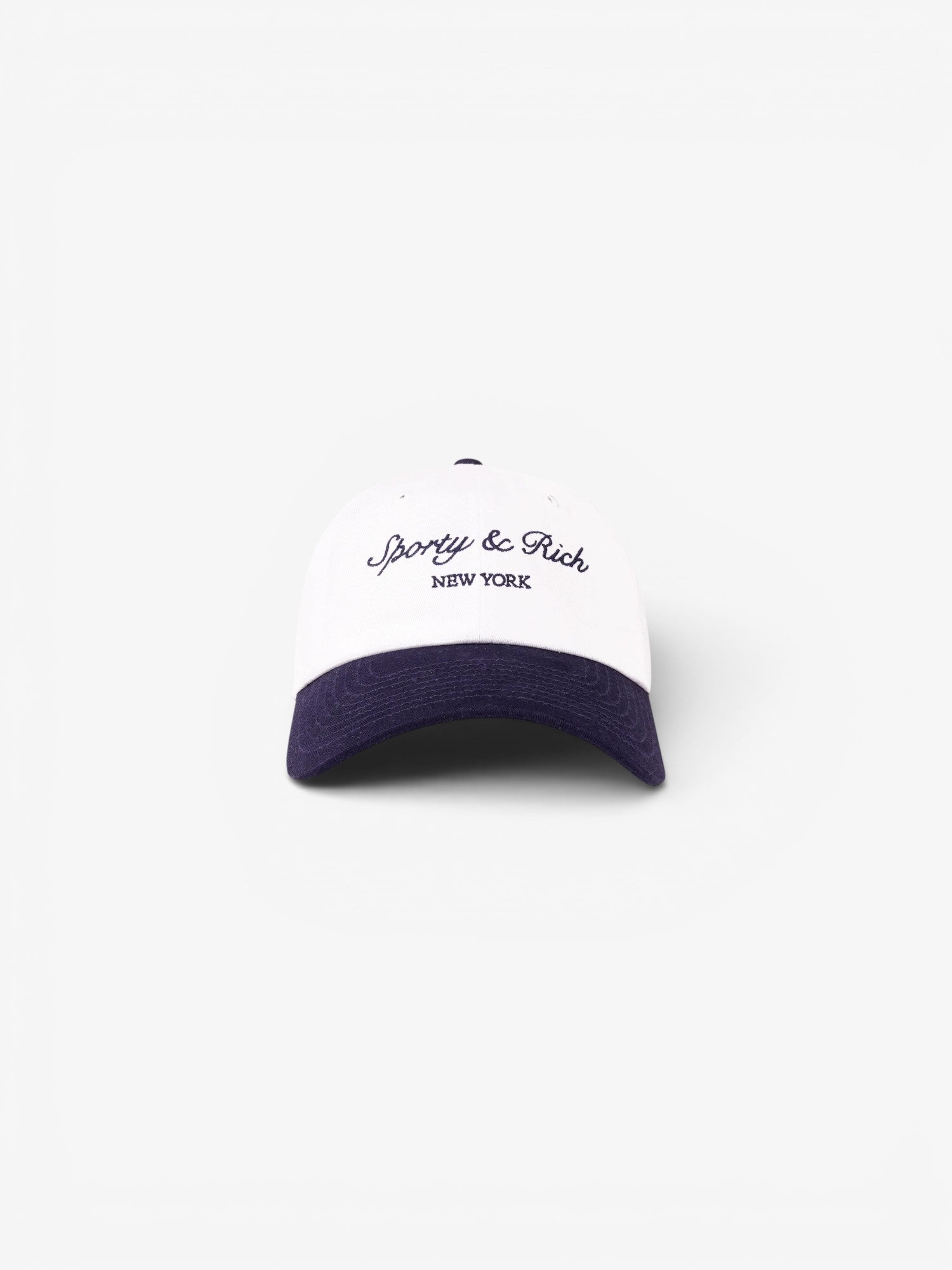 White & Navy 'Syracuse' Cap