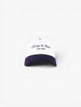 White & Navy 'Syracuse' Cap