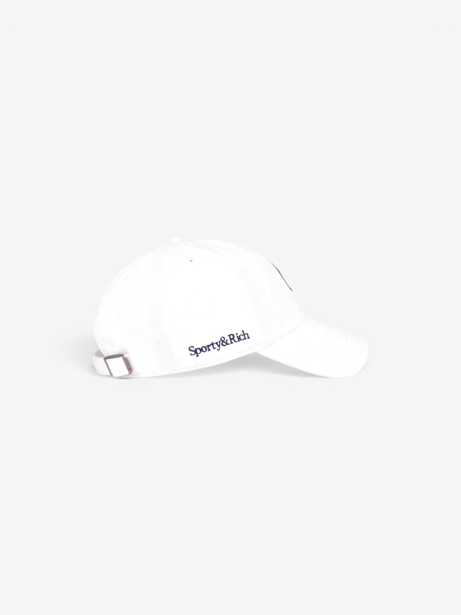 White & Navy 'Yankees Serif' Cap