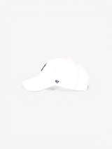 White & Navy 'Yankees Serif' Cap