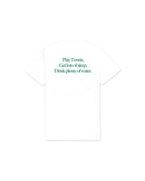 White 'Play Tennis' Tee