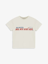White 'Sea, Sex and Sun' Baby Tee