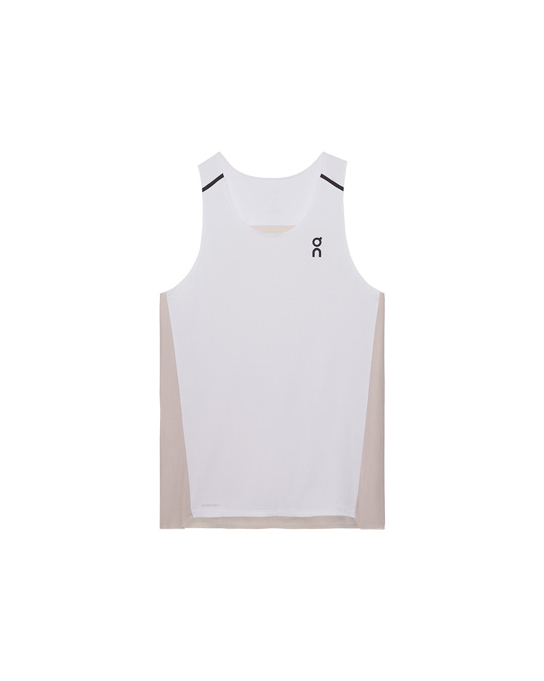 White & Silver 'Performance' Tank Top