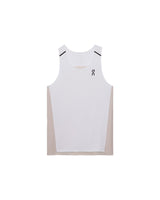 White & Silver 'Performance' Tank Top