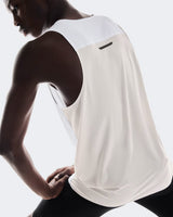 White & Silver 'Performance' Tank Top