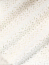 White 'T-Shirt Maille Ajourée D Miroir' Tee