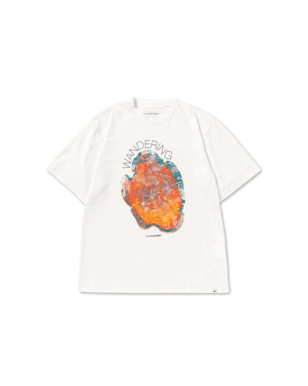 White 'Wandering Printed' Tee