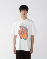 White 'Wandering Printed' Tee